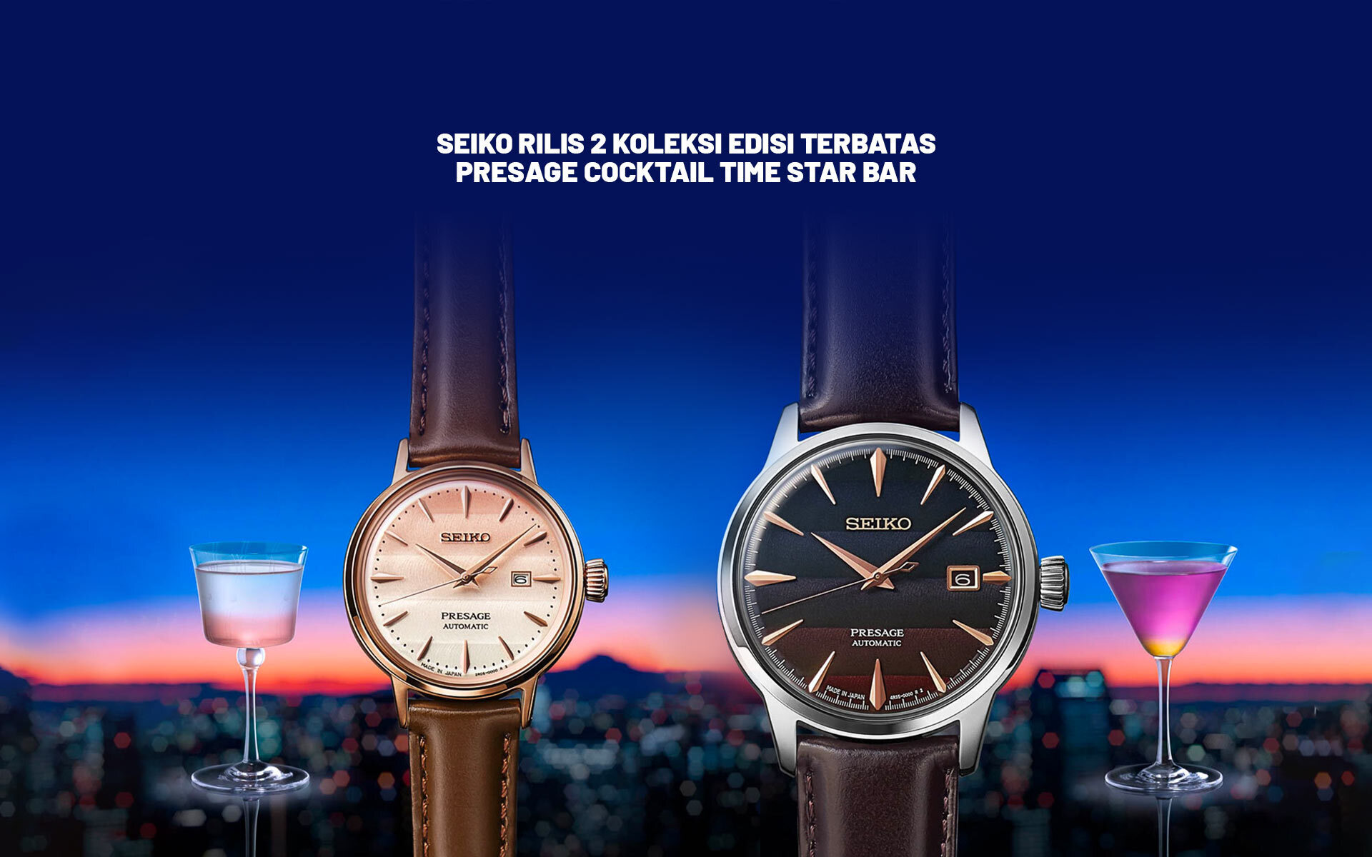 Terinspirasi Sunset di Tokyo Seiko Rilis 2 Presage Cocktail Time