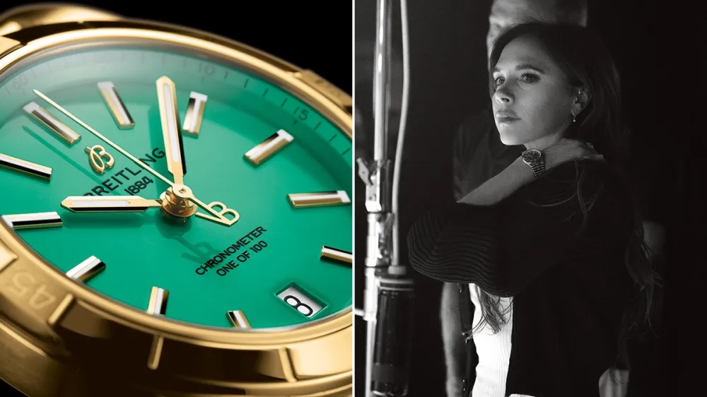 Victoria Beckham dan Breitling Chronomat 36 x Victoria Beckham K103801A1L1K1