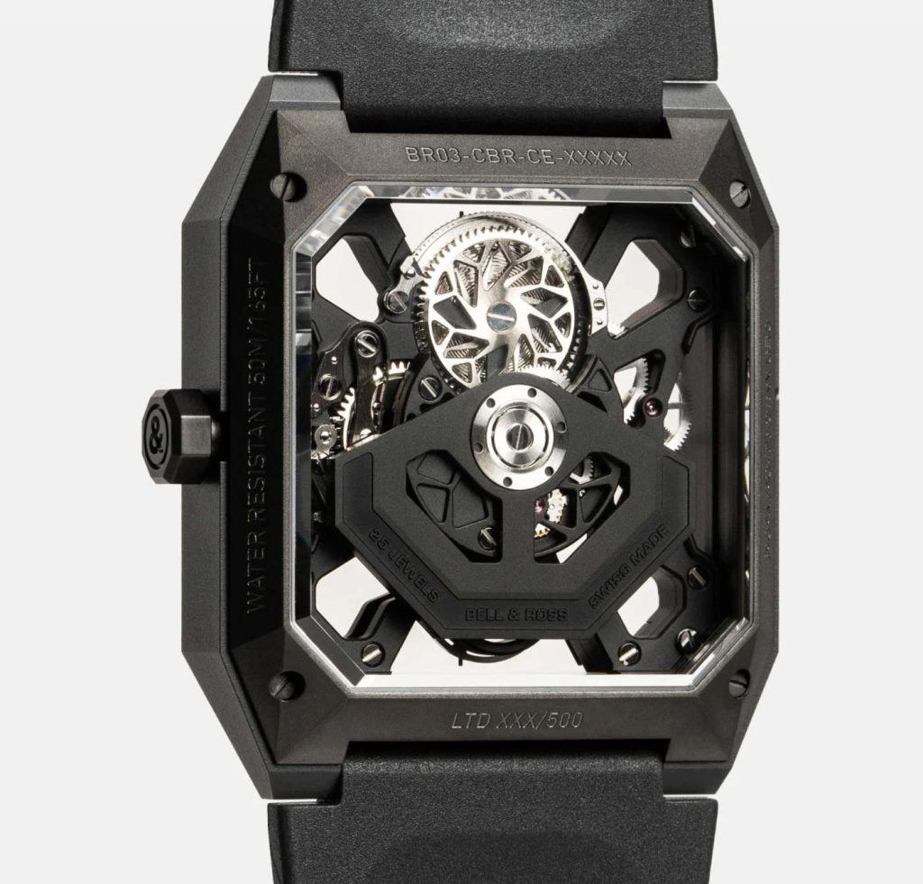 Caseback Bell & Ross BR 03 Cyber Ceramic