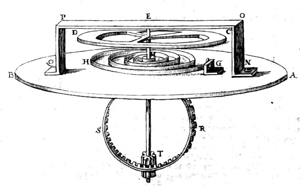 Rancangan balance wheel dan balance spring Christiaan Huygens