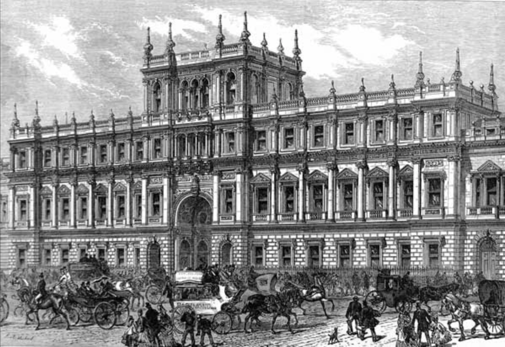 Burlington House, yang menjadi markas Royal Society sejak tahun 1873 hingga 1967