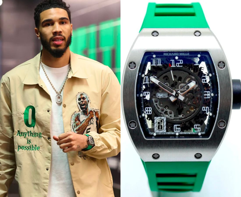 Jayson Tatum menggunakan Richard Mille RM 010