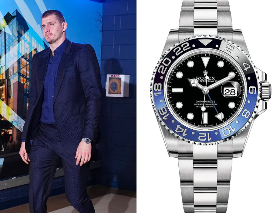 Nikola Jokic dengan Rolex GMT-Master II 'Batman’