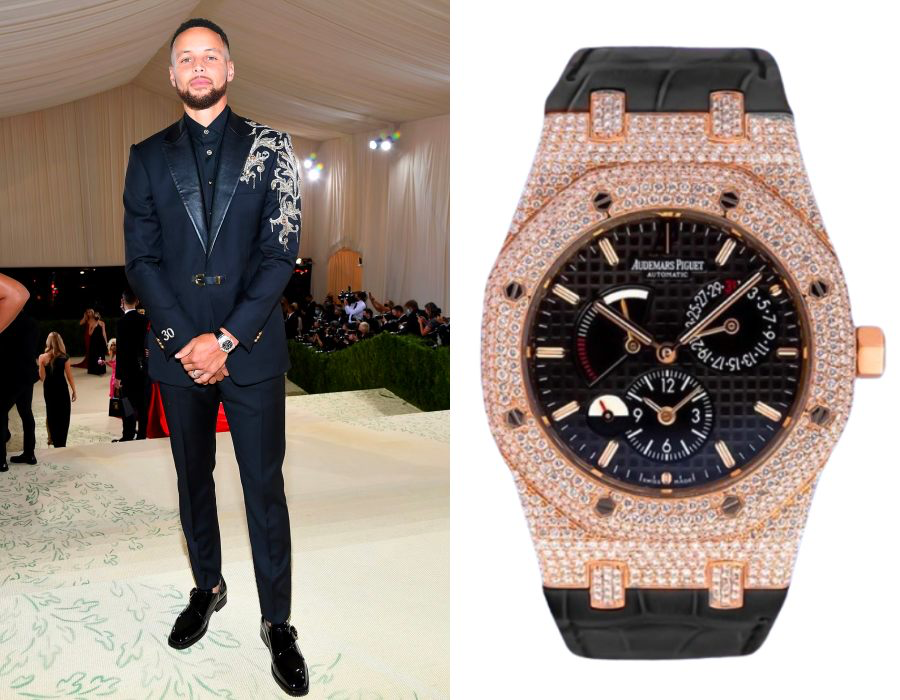 Stephen Curry mengenakan Audemars Piguet Royal Oak 'Dual Time'