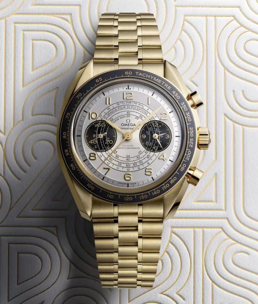 Omega Speedmaster Chronoscope Paris 2024 Moonshine Gold 18k