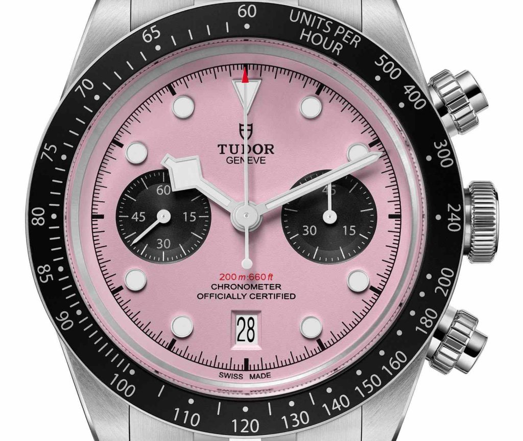 Dial Tudor Black Bay Chrono Pink