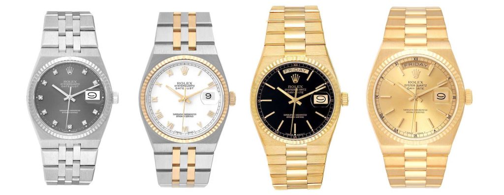 Beberapa koleksi Rolex Oysterquartz Datejust dan Day-Date