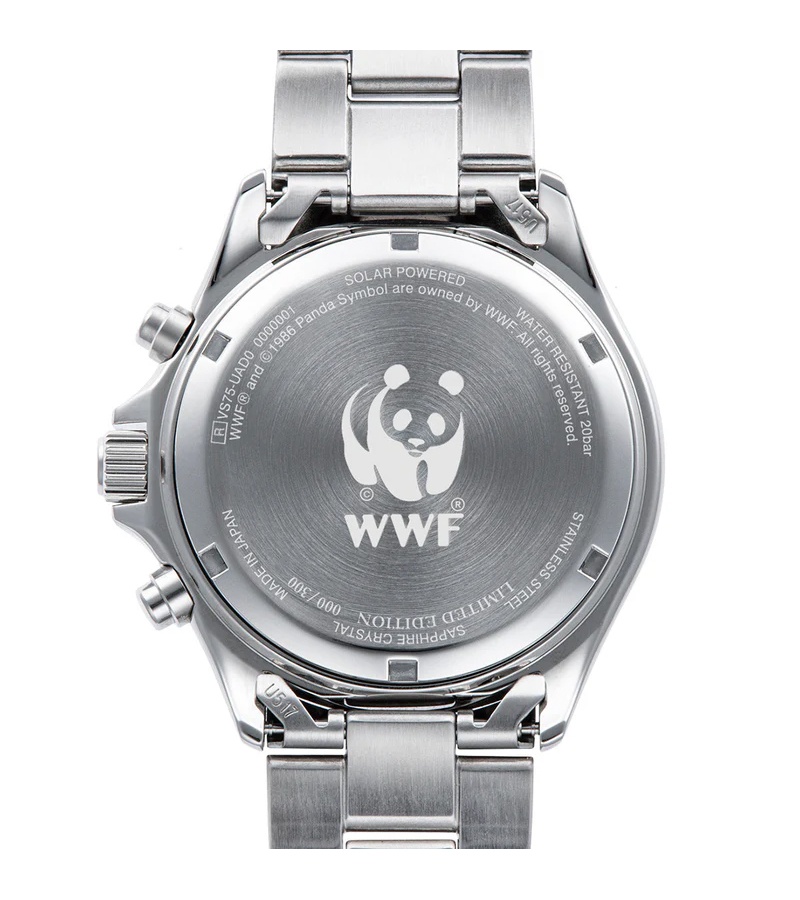 Caseback Orient x WWF Mako Solar Chrono Panda