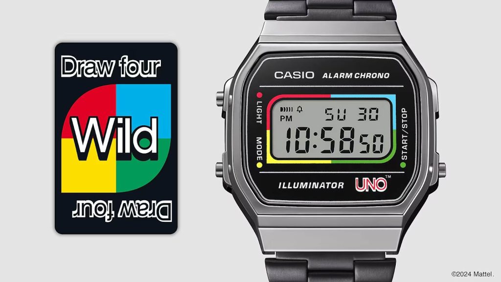 Dial Casio Standard Vintage UNO Collaboration Model A168WEUC-1A