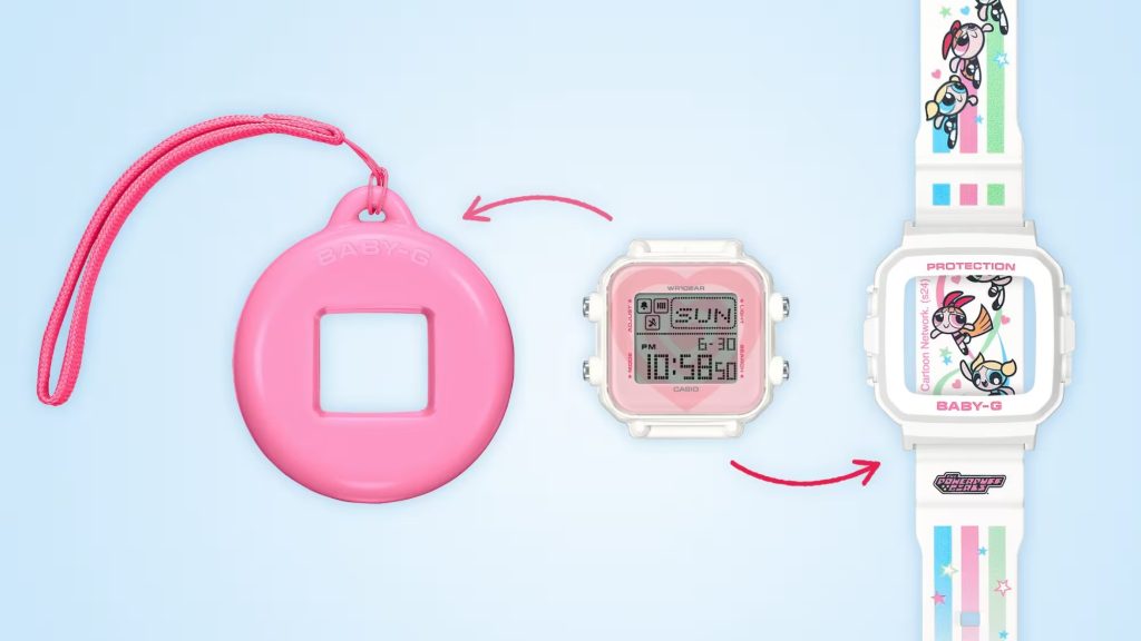 Holder khusus pada Baby-G × The Powerpuff Girls