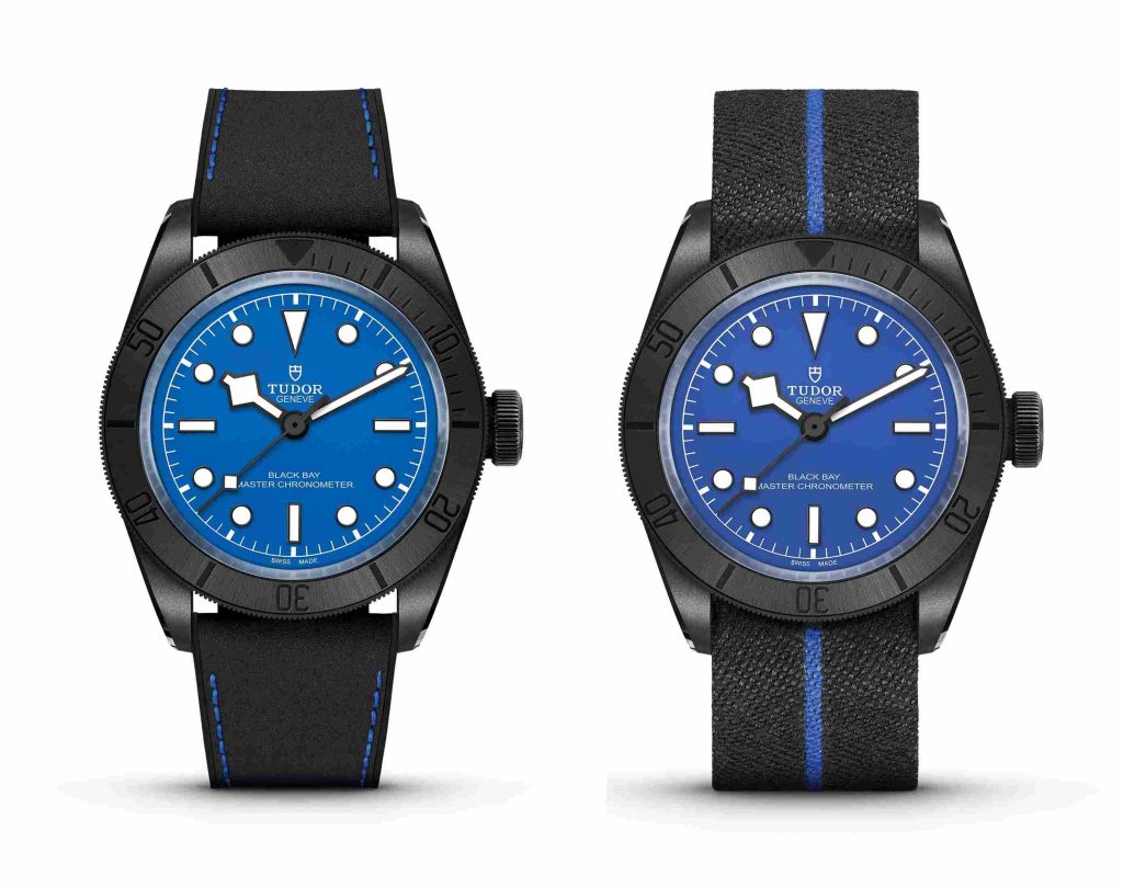 Tudor Black Bay Ceramic Blue dengan 2 gaya strap berbeda