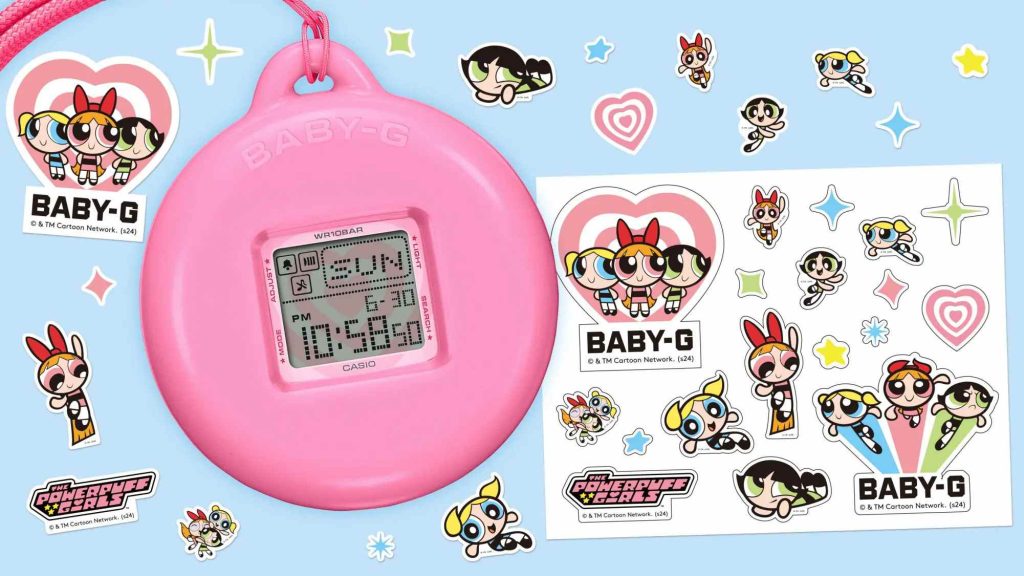 Set stiker pada Baby-G × The Powerpuff Girls