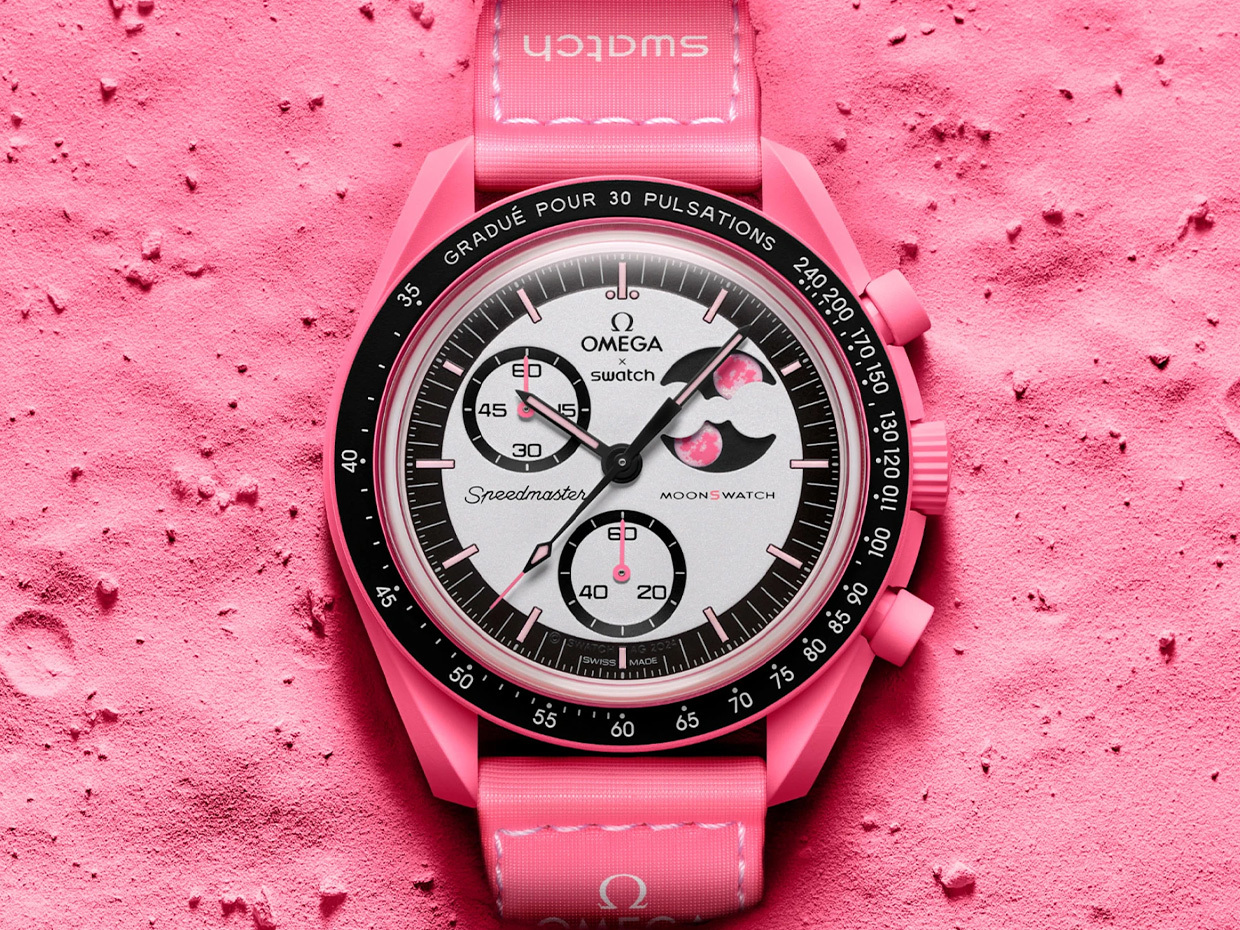Straps for MISSION TO THE PINK MOONPHASE—Bioceramic MoonSwatch