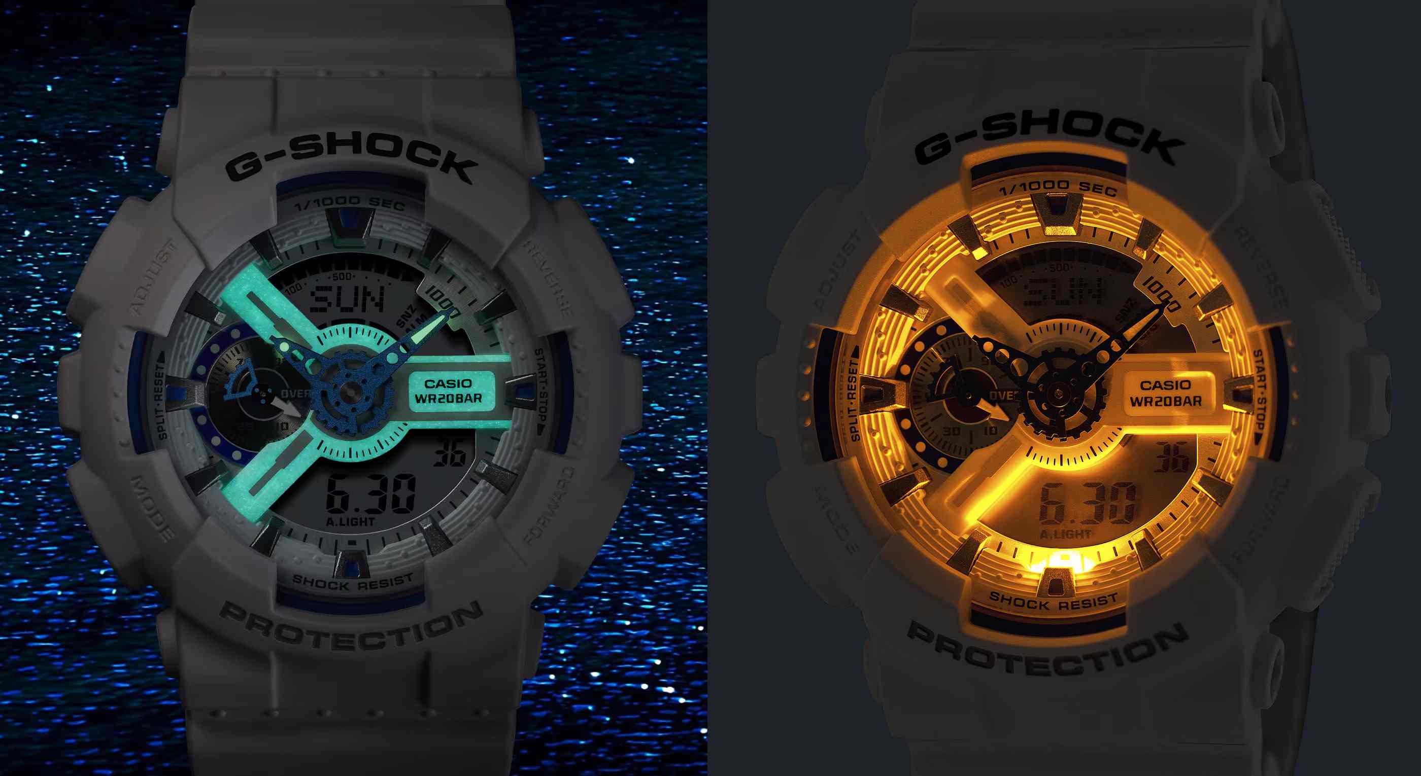 LED light pada jam tangan