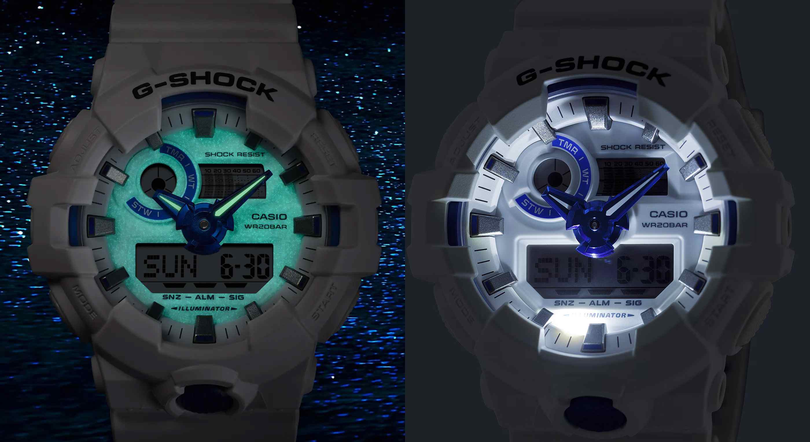 Fitur LED backlight (Super Illuminator) pada jam tangan