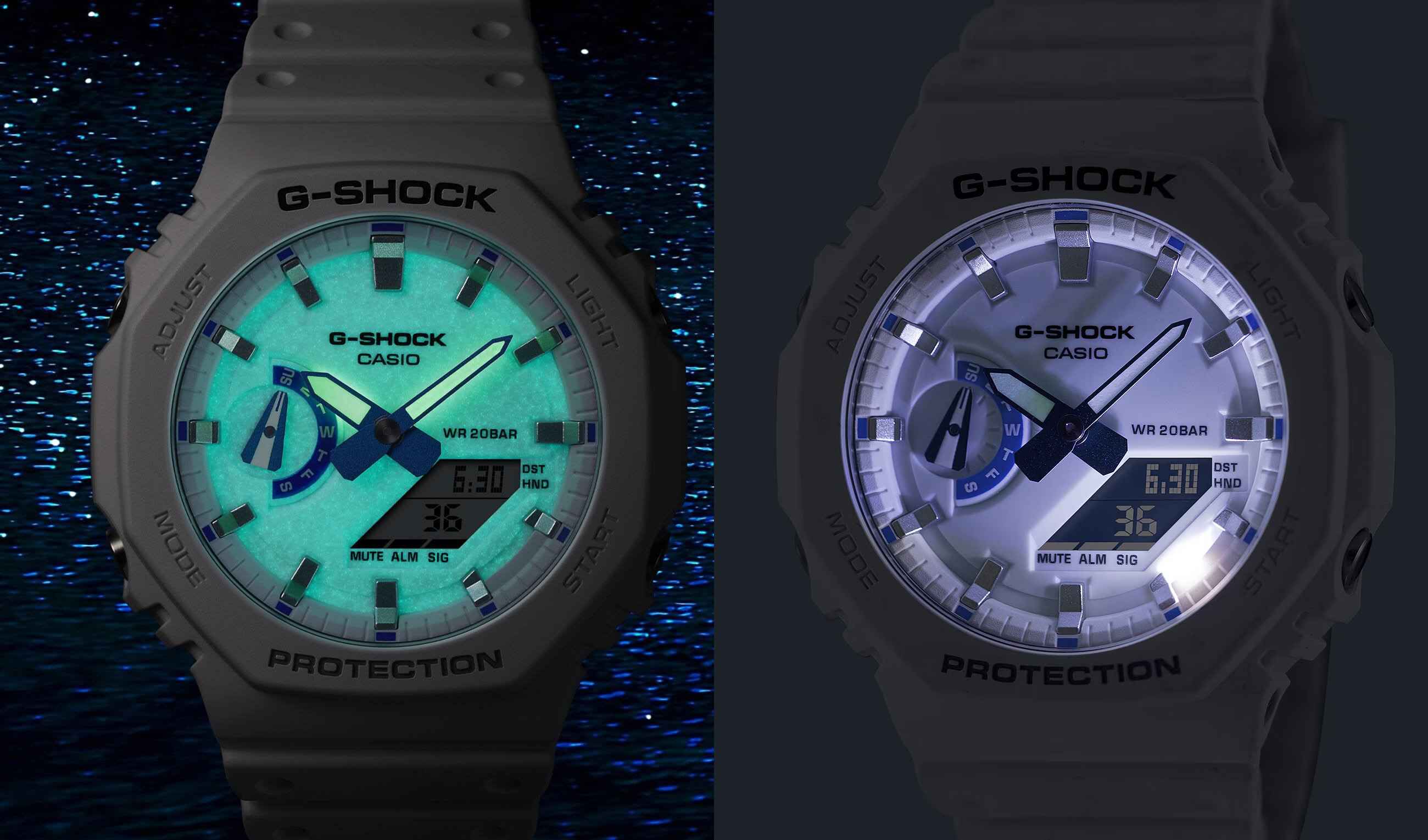 Fitur Double LED light (Super Illuminator) pada jam tangan