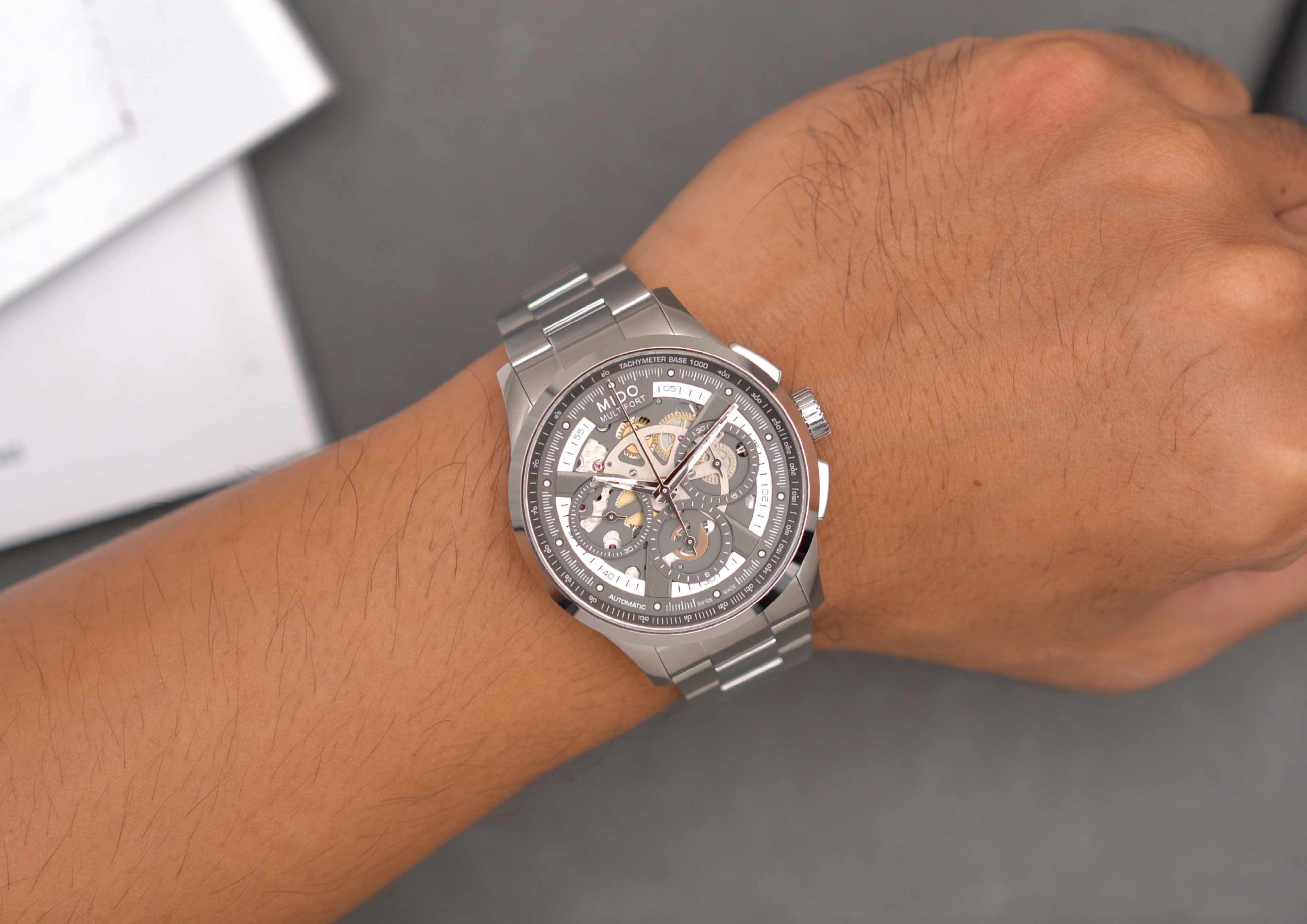 MIDO Multifort Skeleton Chronograph M038.662.11.060.00