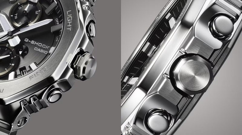 Detail bezel dan sisi samping G-Shock GMC-B2100Y-1A