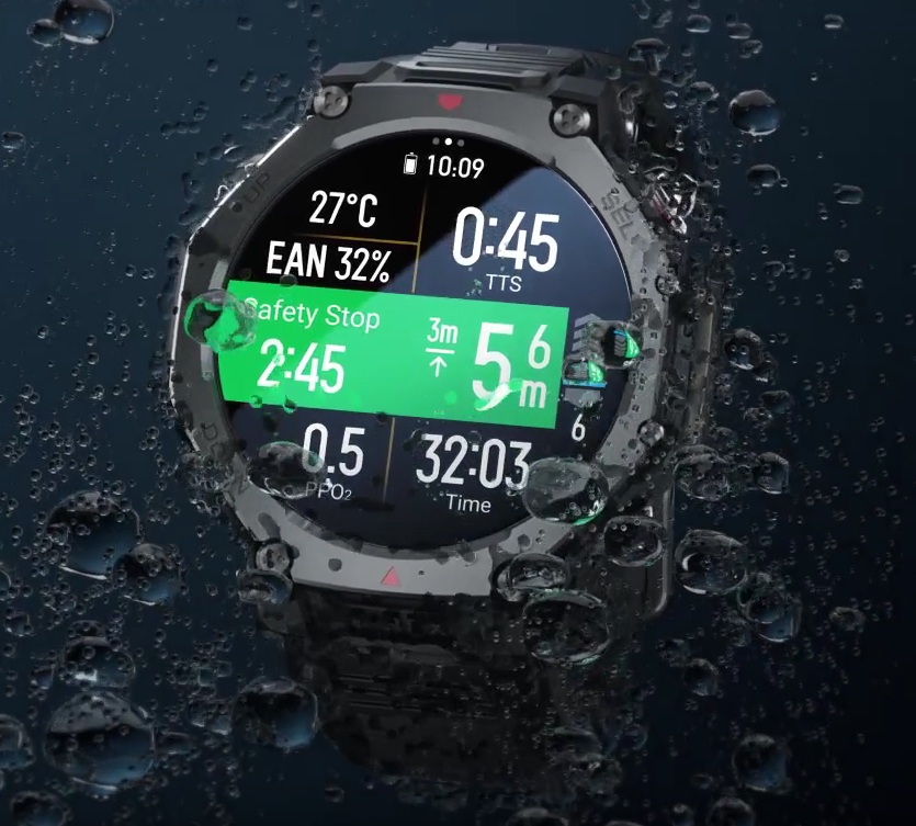 Fitur pada Amazfit T-Rex 3 Pro Tactical Black 48 mm