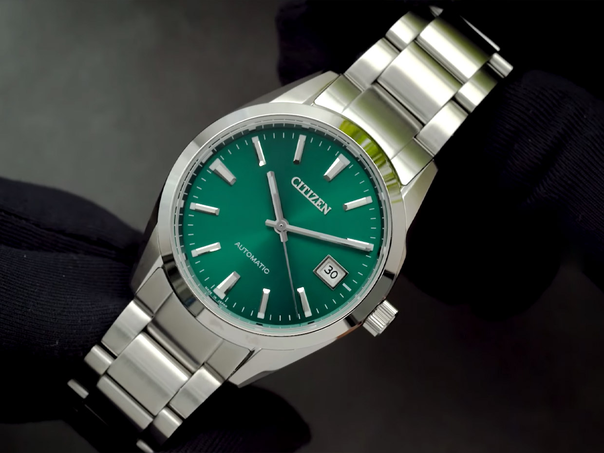 Hands-On Citizen Collection NB1051-56W Green Dial: GADA Watch dengan