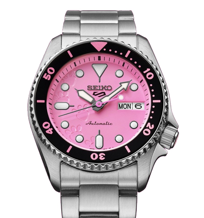 Case Seiko 5 Sports x Pink Panther⁣ SRPM07 Limited Edition