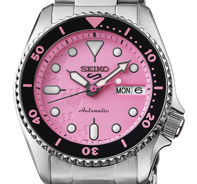 Dial Seiko 5 Sports x Pink Panther⁣ SRPM07 Limited Edition