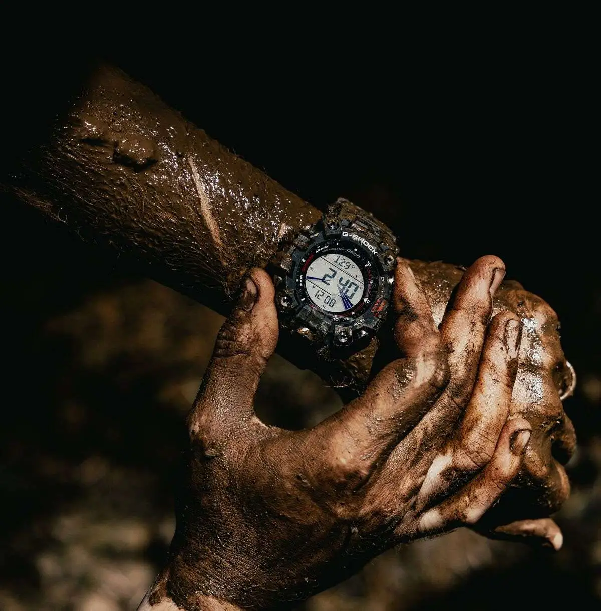 G-Shock Mudman GW-9500 di medan lumpur