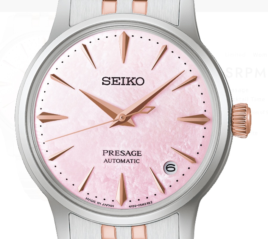 Dial Seiko Presage ‘Springtime’ Cocktail Time SRPM06J1