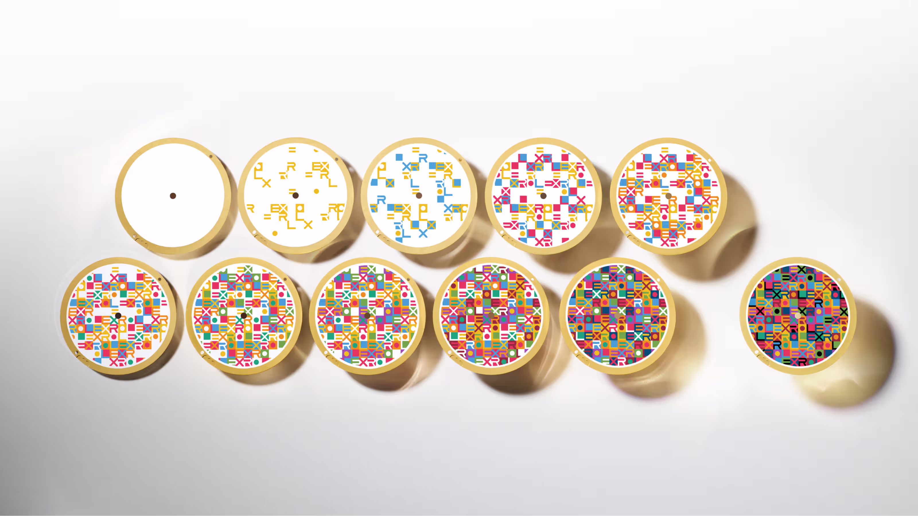 The process of making patterns on the dial